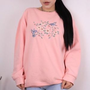 💓🌼 PASTEL PINK EMBROIDERED JUMPER🌼💓